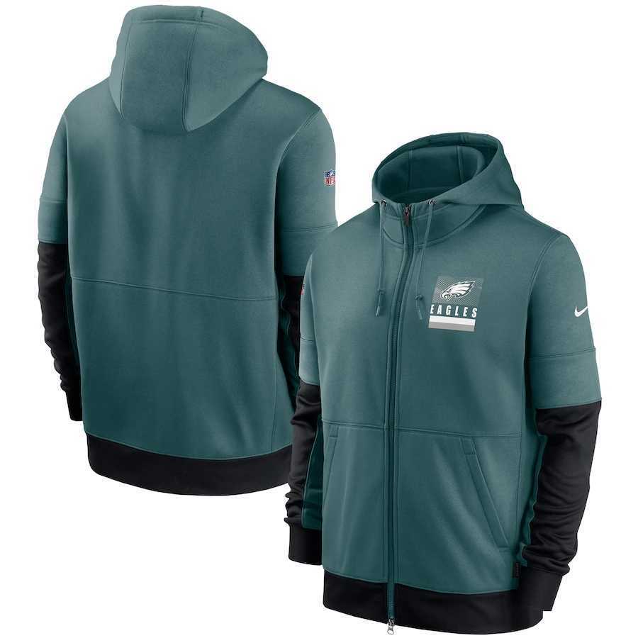 Men's Philadelphia Eagles New 2020 Nike Green Black Fan Gear Mascot Performance Full Zip Hoodie,We sell and wholesale Men's Philadelphia Eagles New 2020 Nike Green Black Fan Gear Mascot Performance Full Zip Hoodie on line form chian!